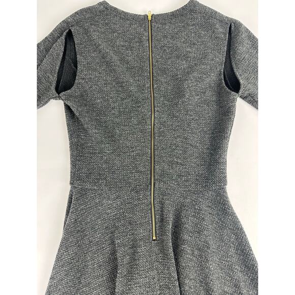 Collective Concepts Size Medium Sweater Dress Fit & Flare Princess Seams Gray - Picture 5 of 12